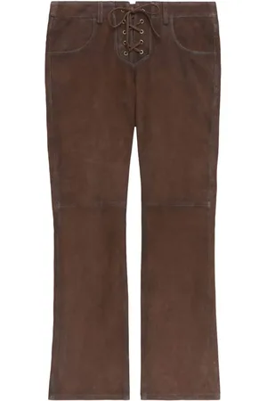 Isabel Marant Vanel Suede Leather Trousers
