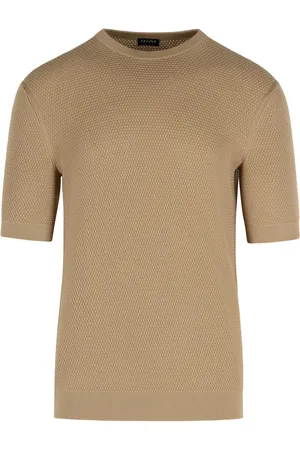 Ermenegildo Zegna Beige Cotton T Shirt