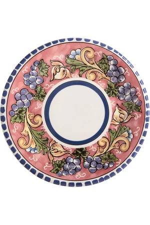 Maxwell & Williams Set Of 6 Ceramic Plates Salerno 20 Cm Grapes