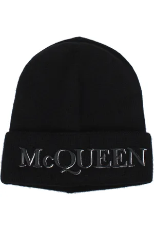 Alexander McQueen Hats Men Cashmire Black/Black