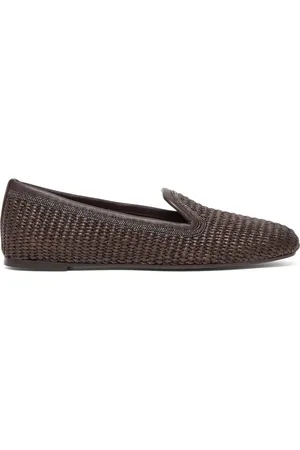 Brunello Cucinelli Slippers With Woven Design