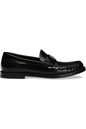 Dolce & Gabbana Leather Logo Loafers