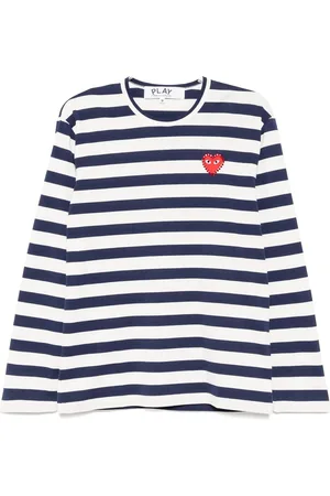 Comme des Garçons Tshirt Stripe Emblem X Rhinestone
