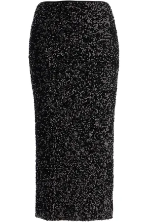 ROTATE Midi Sequin Skirt In