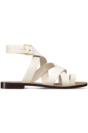 Dior Sun Leather Flat Sandals