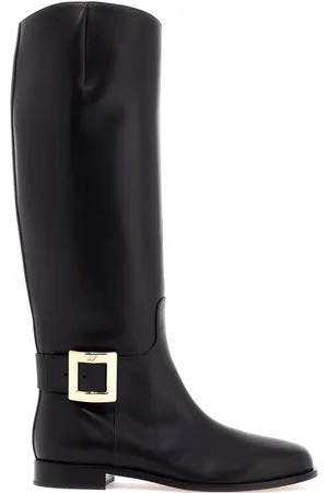 Roger Vivier "Très Vivier Leather Boots