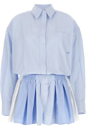 Alexander Wang Prestyled Pleated Boxer Romper