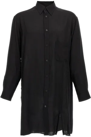 YOHJI YAMAMOTO Cellulose Lawn Zip Button Blouse