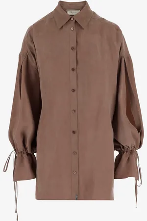 BLUMARINE Oversize Gabardine Shirt