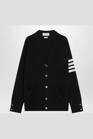 Thom Browne Navy Wool Cardigan