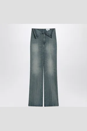 Alexander McQueen Alexander Mc Queen Flared Jeans With Turn Ups At The Waist