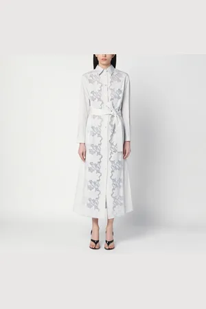 P.A.R.O.S.H. Light Shirt Dress With Embroidery