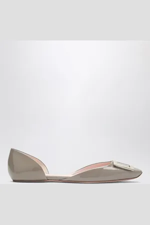 Roger Vivier Trompette Dorsay Ballerinas In Patent Leather.