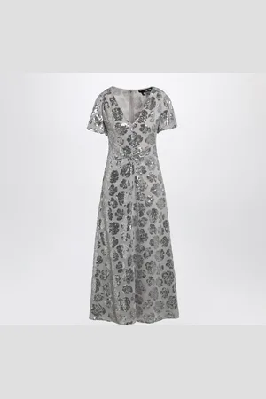 ROTATE Light Chiffon Midi Dress With Sequins