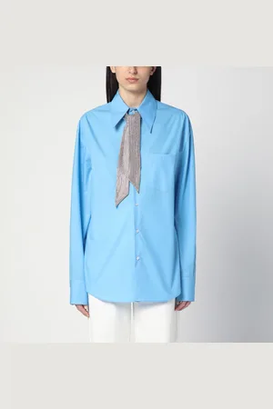 GIUSEPPE DI MORABITO Shirt With Rhinestone Scarf