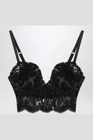 Dolce & Gabbana Dolce&Gabbana Bralette Top In Silk Satin And Lace