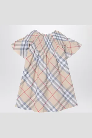 Burberry Check Pattern Cotton Dress