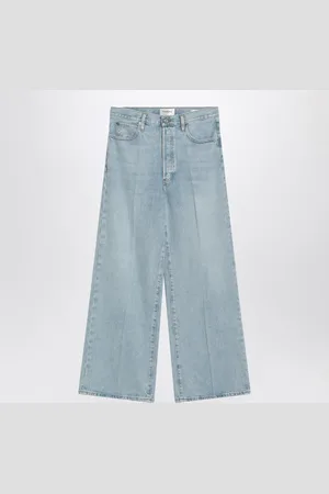 Frame Low Baggy Wide Leg Jeans In Organic Denim