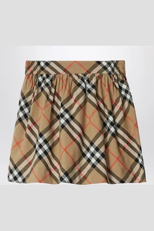 Burberry Cotton Check Pattern Skirt