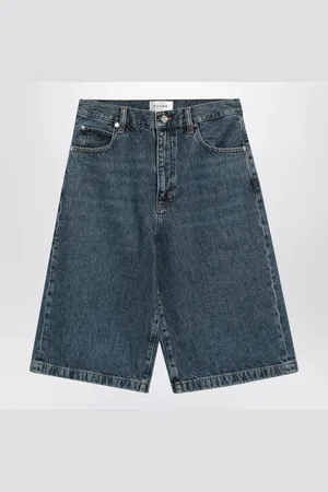Frame Bermuda Shorts In Regenerated Denim