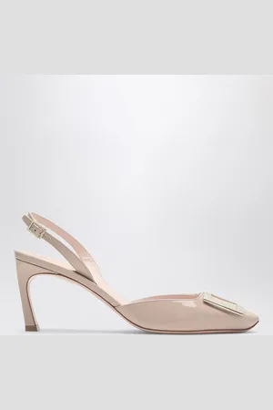 Roger Vivier Trompette Slingback In Collant Coloured Patent Leather