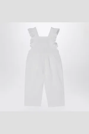 Il gufo Linen Overall With Ruffles