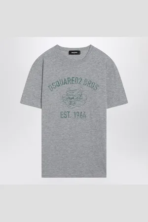 Dsquared2 Mélange T Shirt With Logo Print