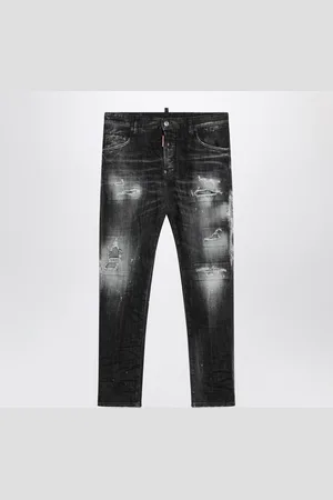 Dsquared2 Rocky Mountains Washed Jeans With Wear