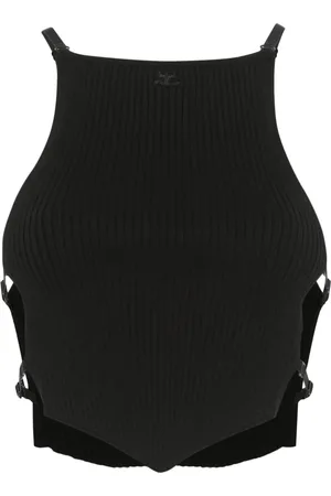 Courrèges Ribbed Crop Top