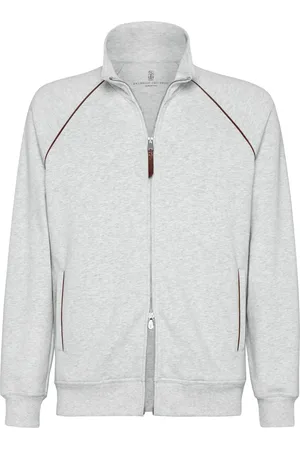 Brunello Cucinelli Cotton Zipped Sweatshirt