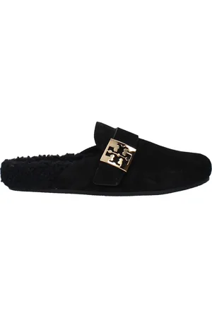 Tory Burch Slippers & Hooves Mellow Women Suede Black