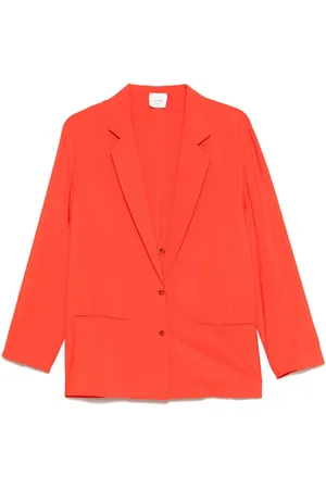 ALYSI Silk Blend Single Breasted Blazer Jacket
