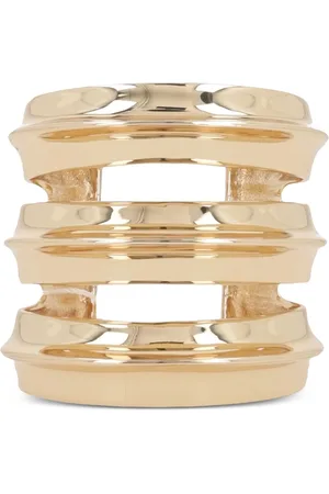 Self-Portrait Gold Sculpted Double Cuff