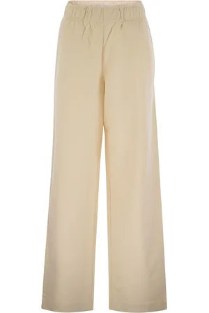 Moncler Wide Leg Cotton Sport Pants