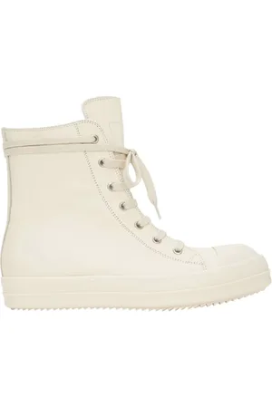 Rick Owens White High Top Sneakers Women