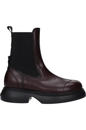Ganni Ankle Boots Women Eco Leather Brown/Dark Chocolate