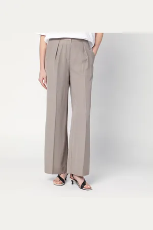 Calvin Klein Ash Trousers In Linen Blend
