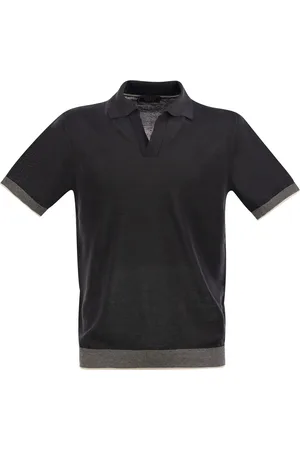 PESERICO SIGN Polo Shirt In Linen And Cotton Yarn