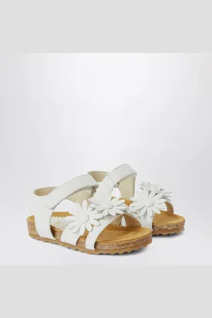 Il gufo Sandal With Applied Flowers