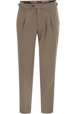 PESERICO SIGN Stretch Cotton Gabardine Chino Trousers