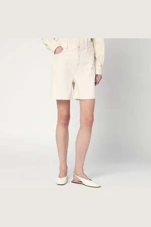 Frame Butter Coloured Denim Bermuda Shorts