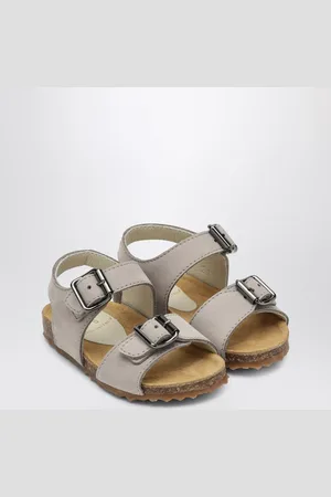 Il gufo Gray Sandal In Nubuck With Strap