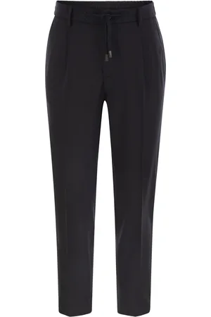 PESERICO SIGN Technical Virgin Wool Gabardine Jogger