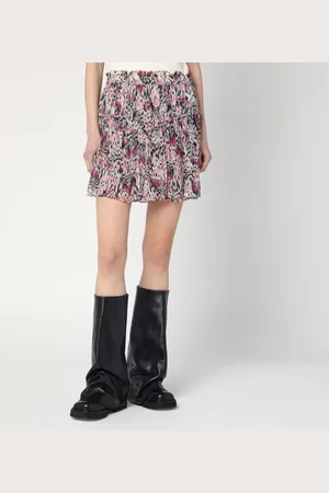 Isabel Marant Roumi Skirt With Print In Silk