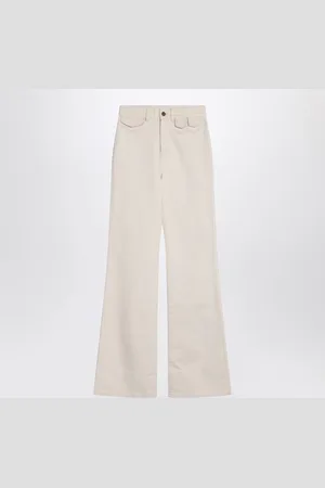 Chloé Ivory Flared Denim Trousers