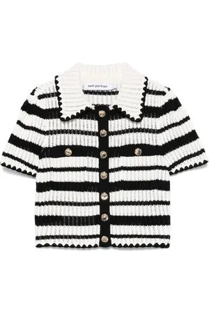 Self-Portrait Striped Top