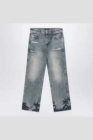 Represent Washed Jeans With Rips