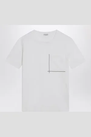 Brunello Cucinelli Cotton T Shirt With Shiny Pocket