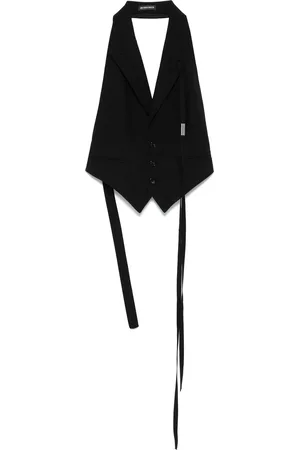 ANN DEMEULEMEESTER Zipora Peak Lapel Backless Waistcoat