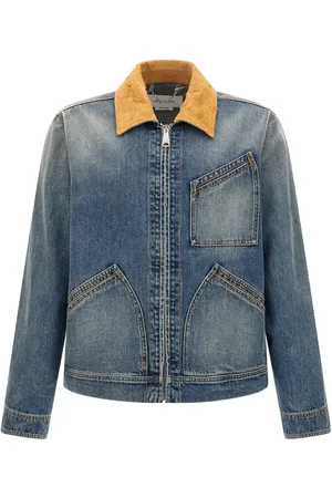 Alexander McQueen Suede Denim Jacket
